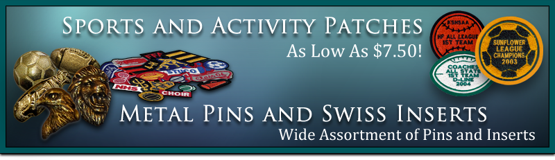 MOA Team Supply Wholesale Metal Sport Pins and Chenille Sport Patches